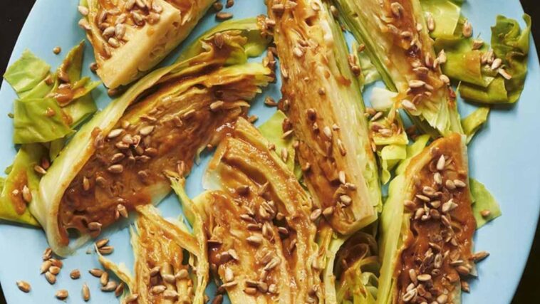 recipe-of-the-week:-steamed-cabbage-with-sunflower-seed-dressing