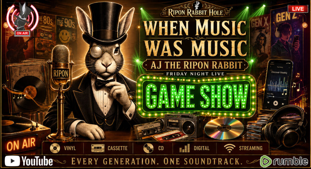 Ripon Rabbit Hole Live Show — May 22, 2026