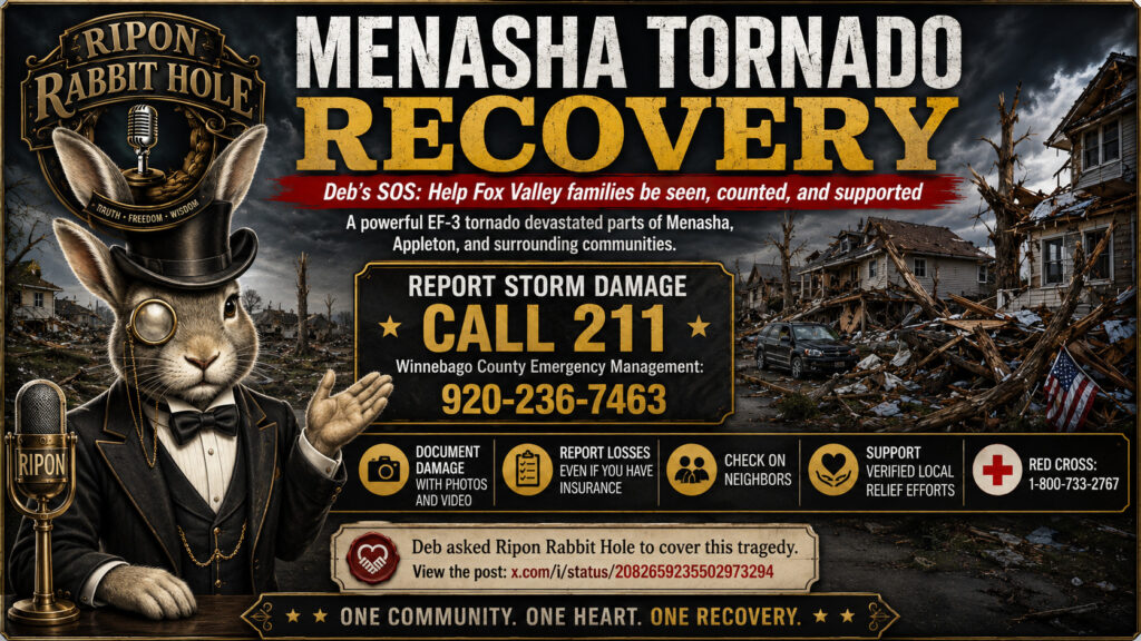 Deb’s SOS from Menasha: Help Tornado Victims