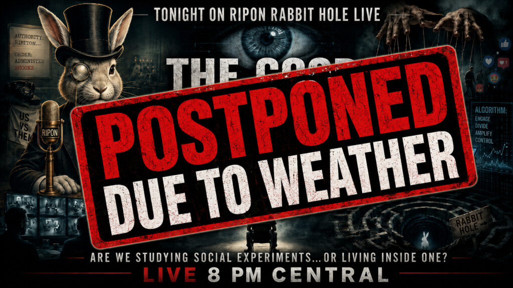 Ripon Rabbit Hole Live Show — July 10, 2026