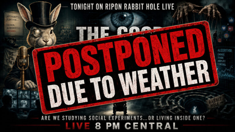 Ripon Rabbit Hole Live Show — July 10, 2026