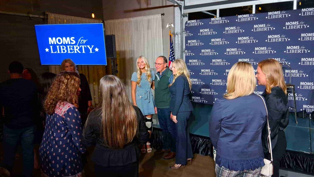 NEARLY 200 PACK ROOM FOR MOMS FOR LIBERTY TOWNHALL IN SOUTHEASTERN WISCONSIN