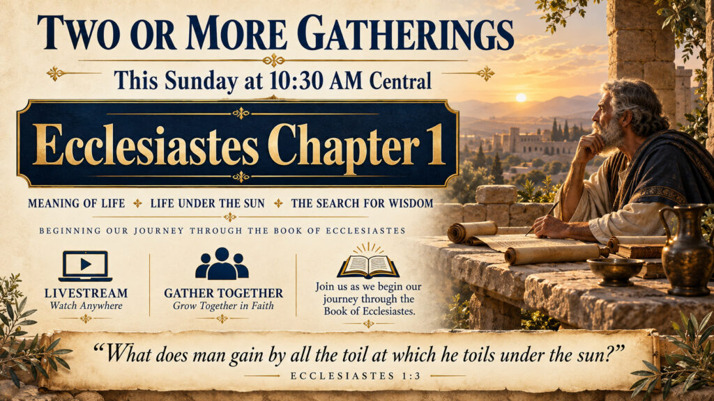 TWO OR MORE GATHERINGS — October 11, 2026