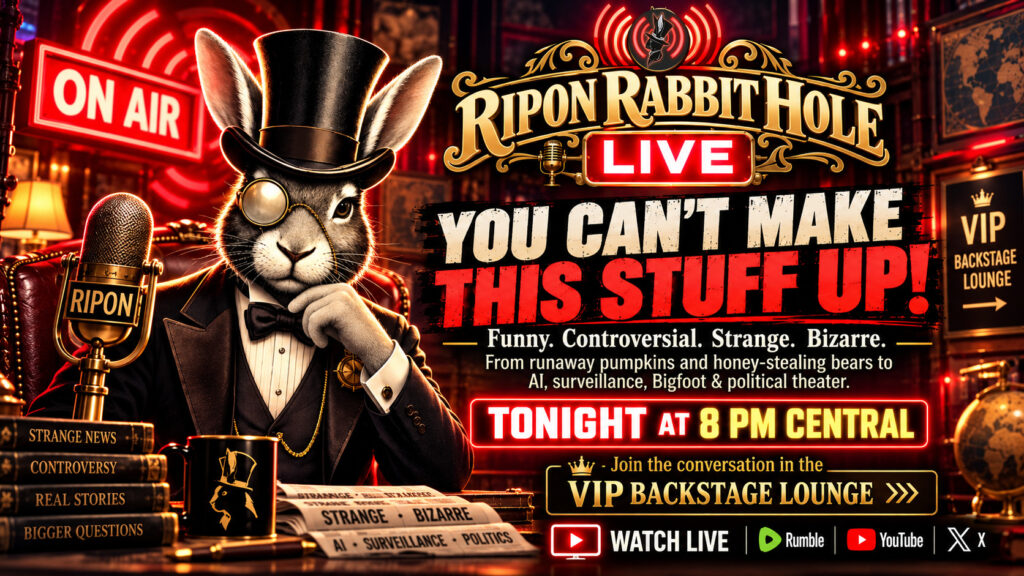 Ripon Rabbit Hole Live Show — October 16, 2026