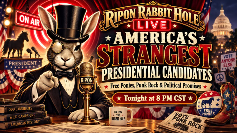 Ripon Rabbit Hole Live Show — October 9, 2026