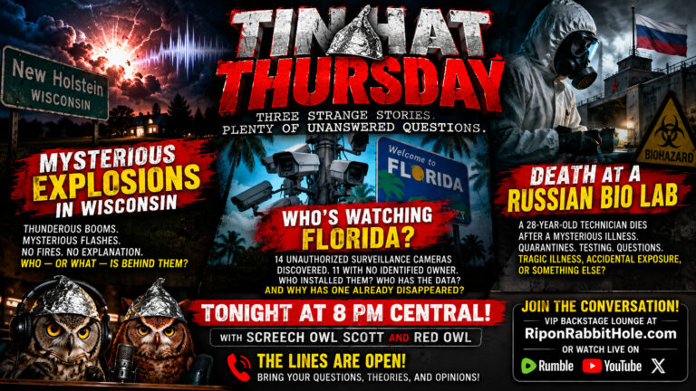Tin Hat Thursdays — October 8, 2026